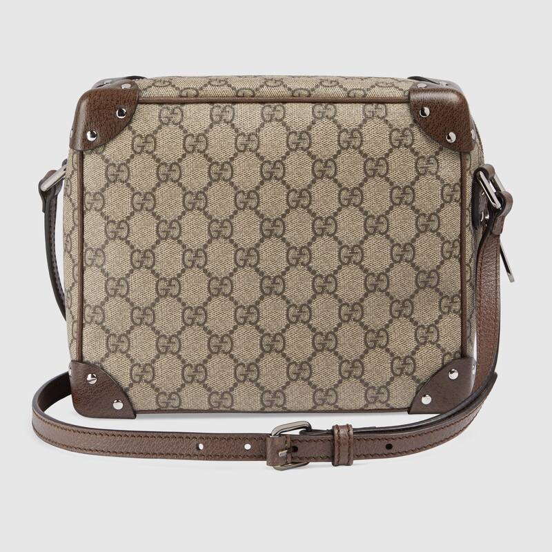 Gucci GG Shoulder Bag With Leather Details 626363